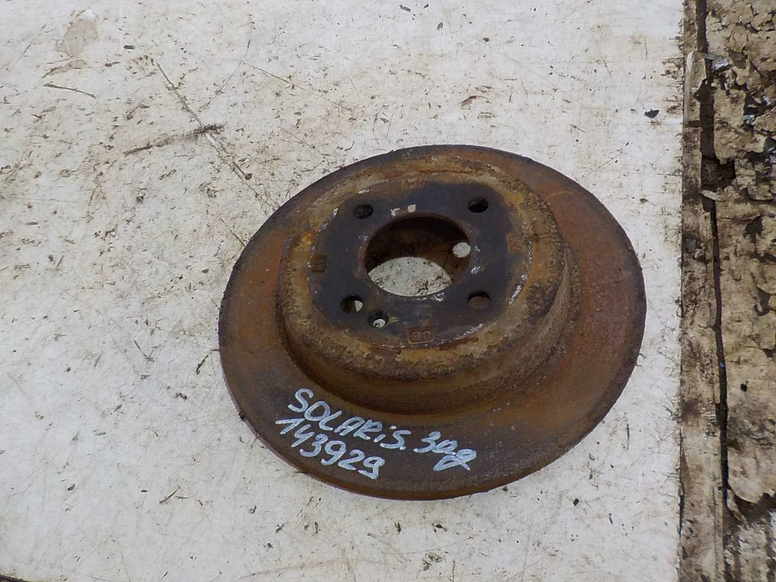 тормозной диск Kia Rio III рестайлинг (2015—2017) Зад