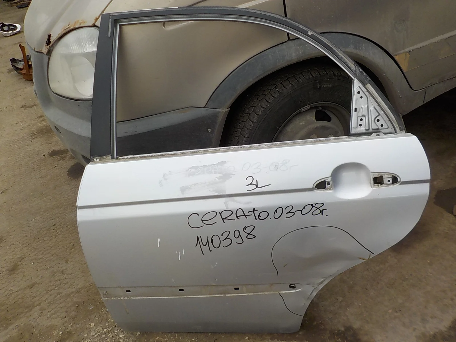 Дверь Kia Spectra I рестайлинг 2 (2004—2011) Зад Лево