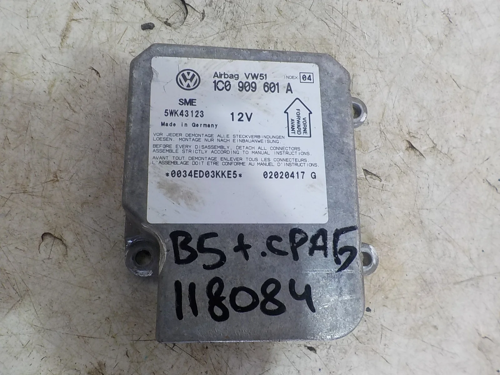блок air bag Volkswagen Passat B5 (1996—2001)