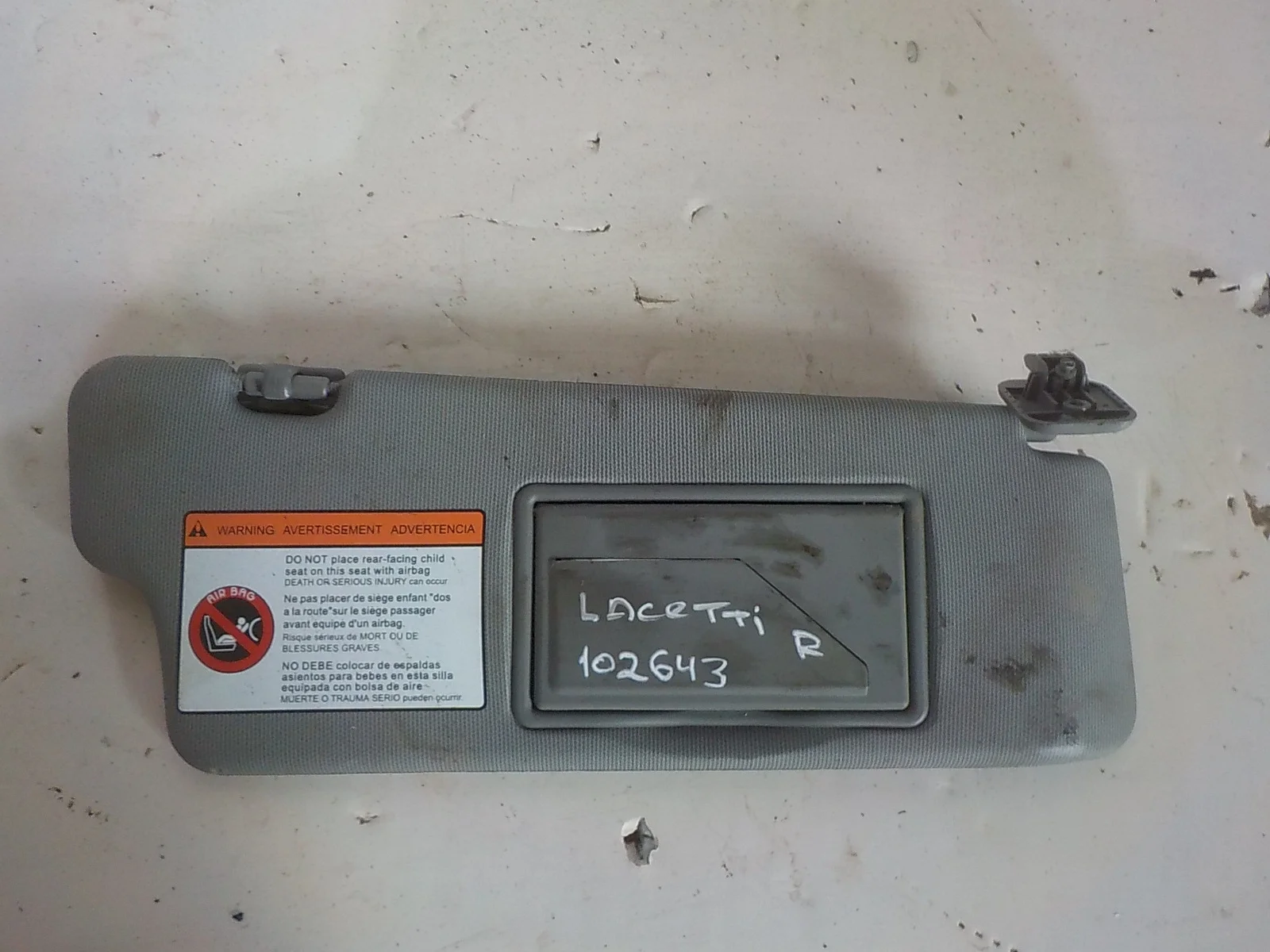 козырек Chevrolet Lacetti I рестайлинг (2013—2025)  Право