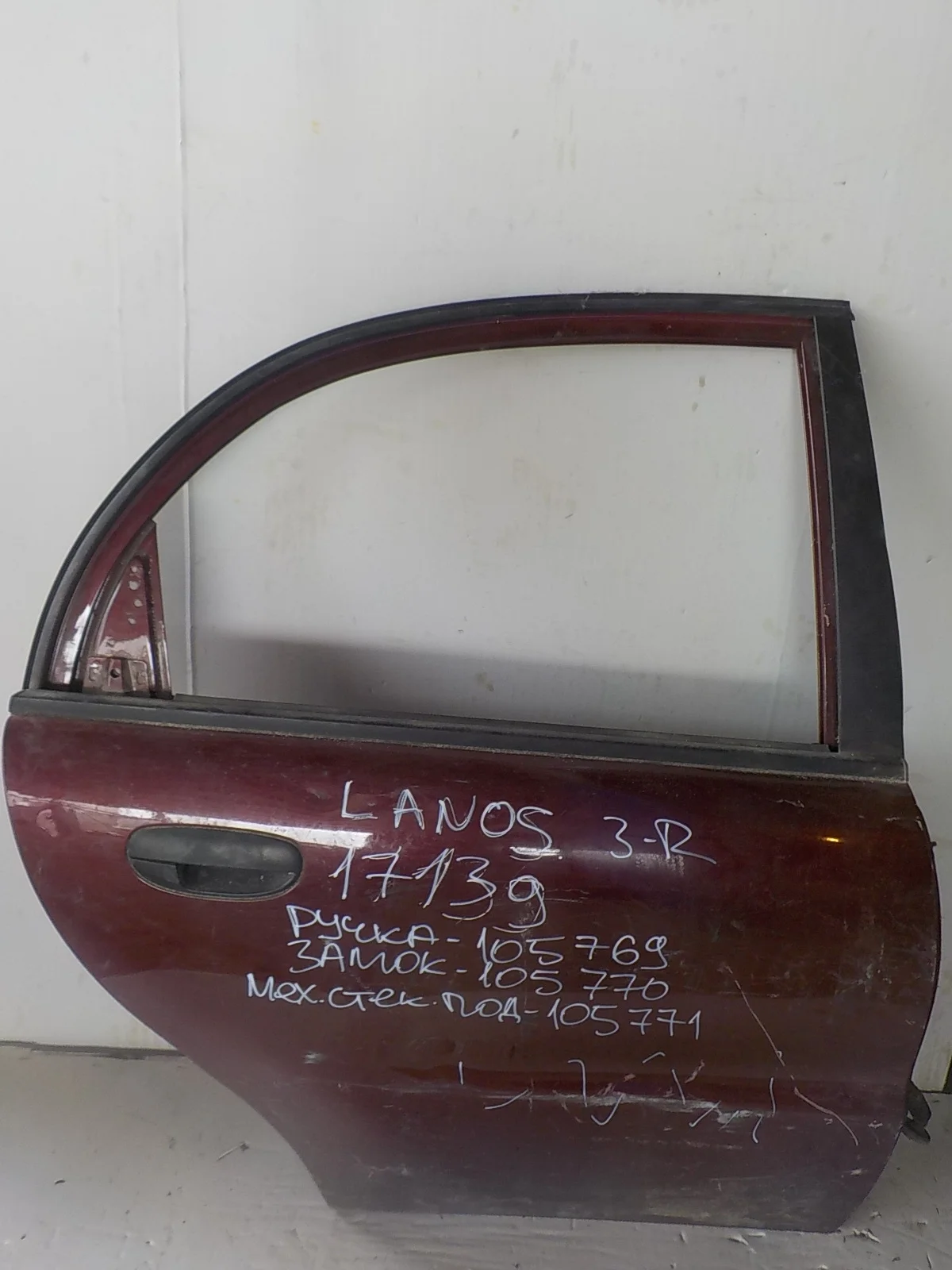 Дверь Chevrolet Lanos I (2002—2009) Зад Право