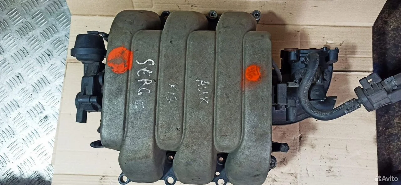 Впускной коллектор 3.2 auk bpk audi a6 c6