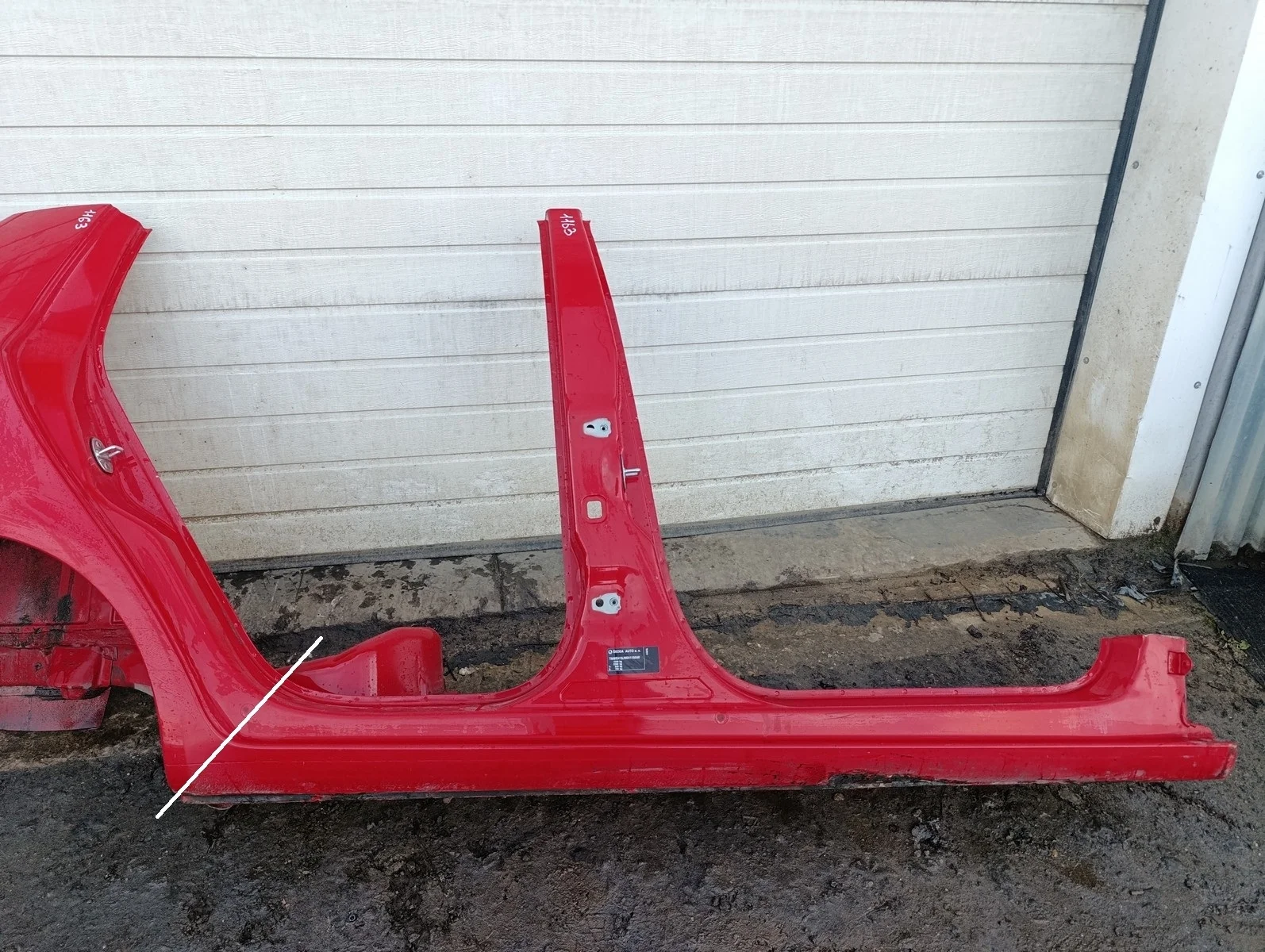 Порог со стойкой правый Fabia 2007-2015