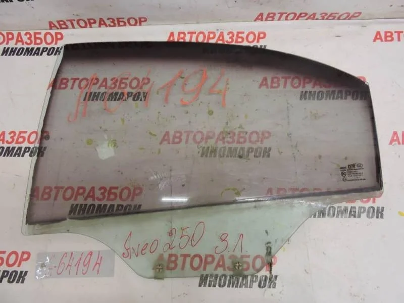 Стекло двери задней левой Chevrolet Aveo T250 2005-2011