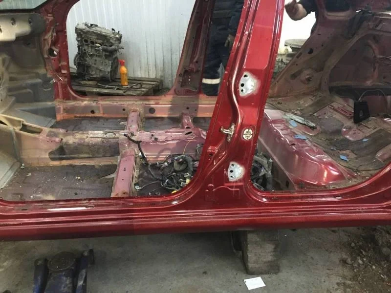 Порог со стойкой левый Chevrolet Lacetti (J200) 2003-2013