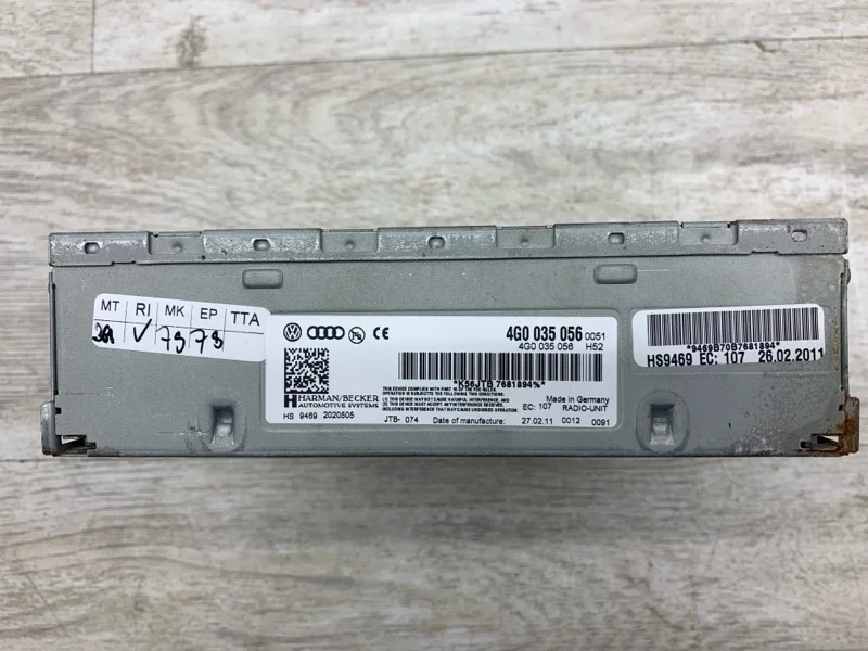 Блок управления магнитолой Audi A5 2011 4G0035056 СЕДАН CAGA