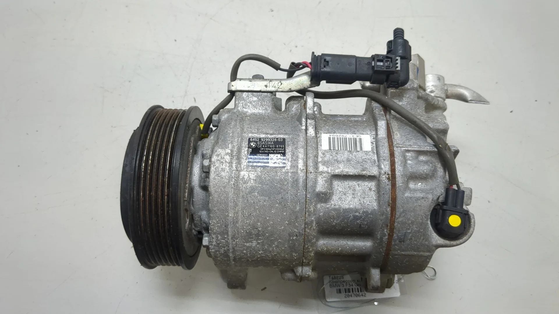 Компрессор кондиционера BMW 3 F34 Gran Turismo 2013-2019 КПП 6-ст.мех.(МКПП) B47D20A Дизель 2 л Турбо