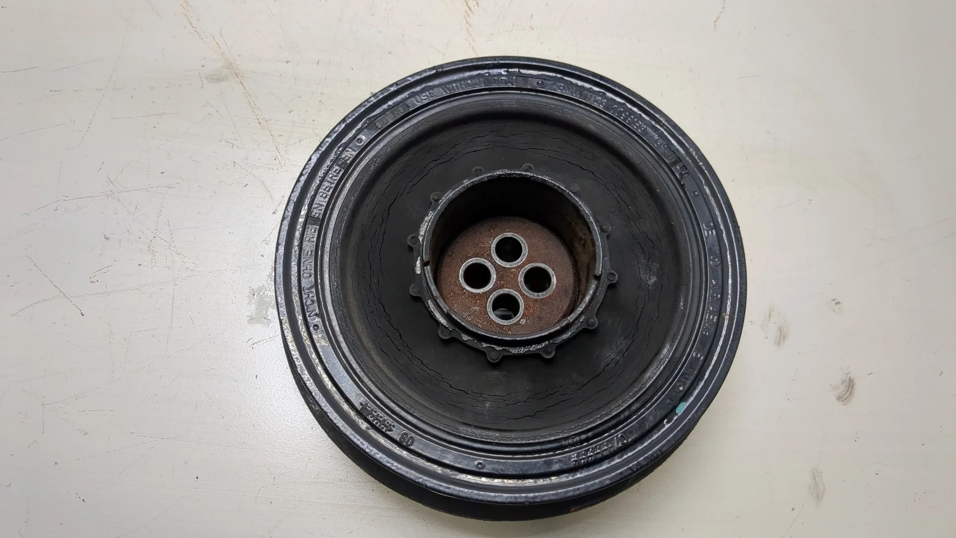 Шкив коленвала BMW X3 E83 2003-2010 КПП 6-ст.мех 4х4 (МКПП) N47D20A Дизель 2 л Турбо