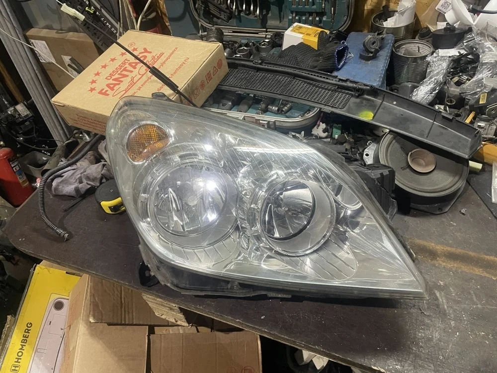 фара правая хром opel astra h