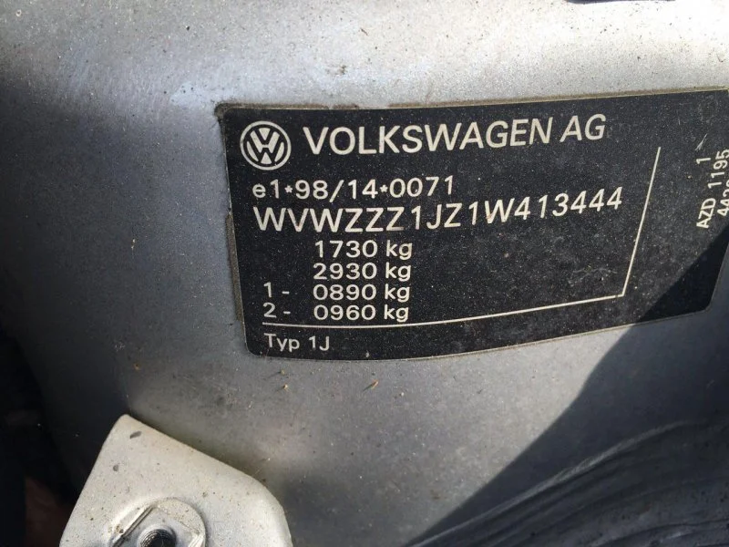 Продажа Volkswagen Golf 1.4 (75Hp) (AXP) FWD MT по запчастям