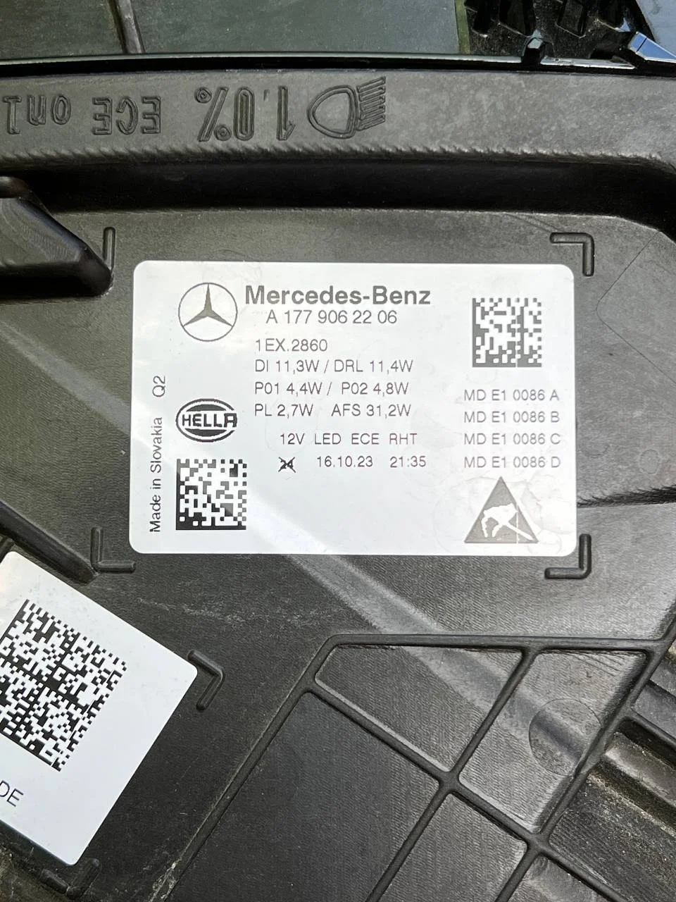 Фара левая Mercedes-Benz A class W177 2023 FaceLift Mercedes-Benz A class V177 2018-2022 Mercedes-Benz A class W177 2018-2022