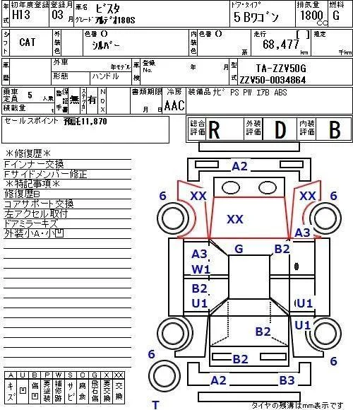 Продажа Toyota Vista Ardeo 1.8 (136Hp) (1ZZ-FE) FWD AT по запчастям