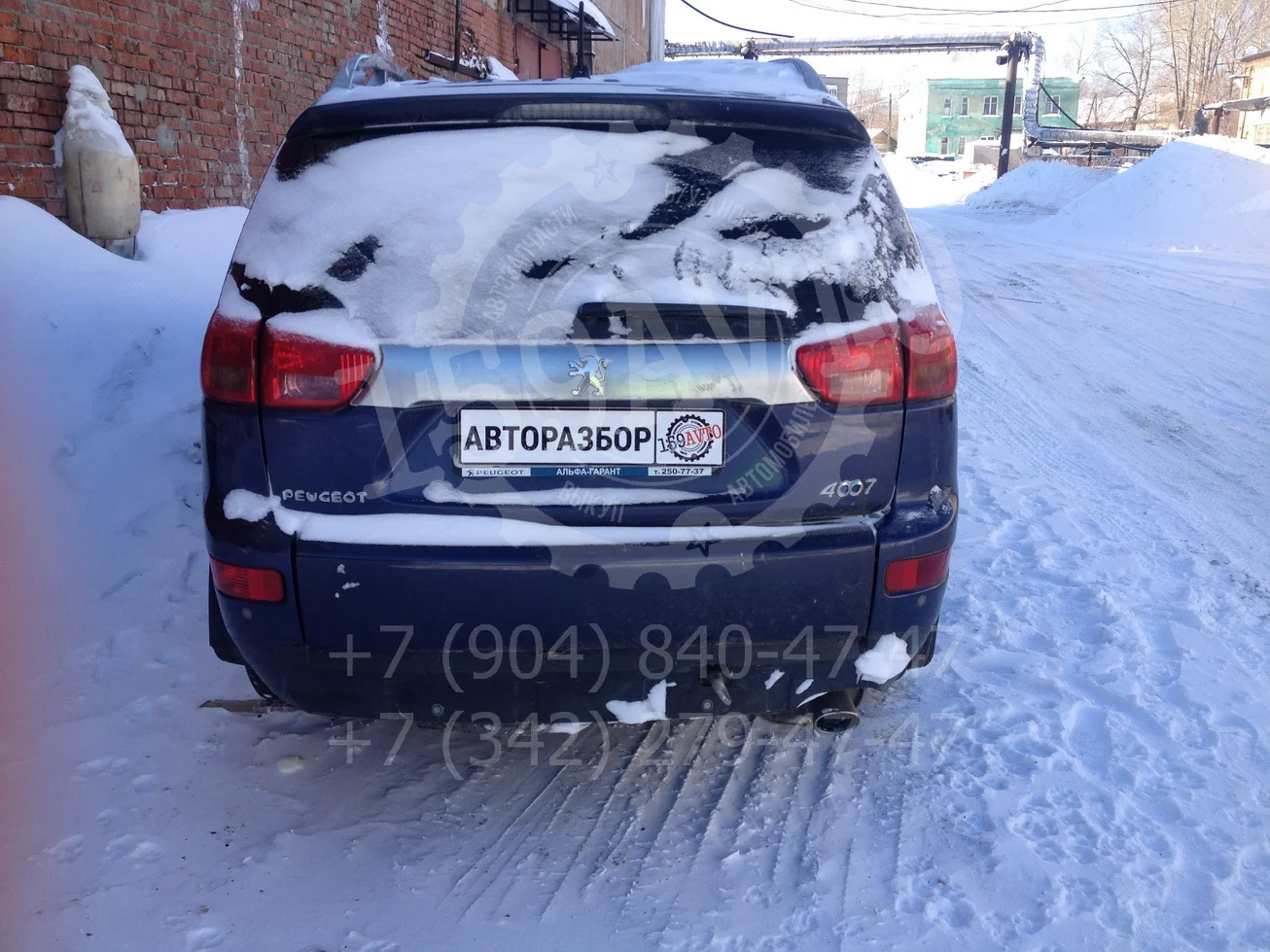 Продажа Peugeot 4007 2.4 (170Hp) (4B12) 4WD MT по запчастям