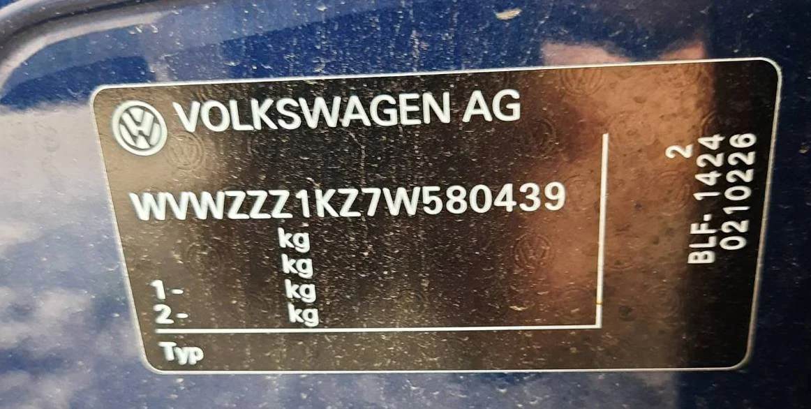 Продажа Volkswagen Golf Plus 1.6 (102Hp) (BSE) FWD AT по запчастям