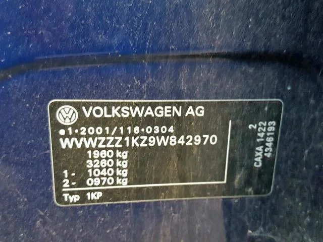 Продажа Volkswagen Golf Plus 1.4 (122Hp) (CAXA) FWD AT по запчастям