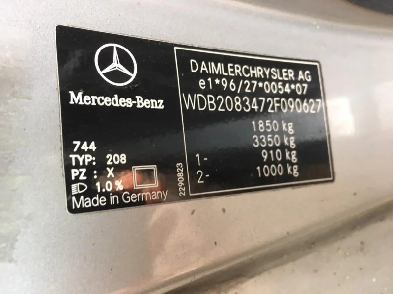 Продажа Mercedes-Benz CLK class 2.3 (193Hp) (111.975) RWD AT по запчастям
