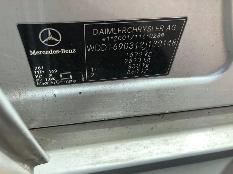 Продажа Mercedes-Benz A class 1.5 (95Hp) (266.920) FWD CVT по запчастям