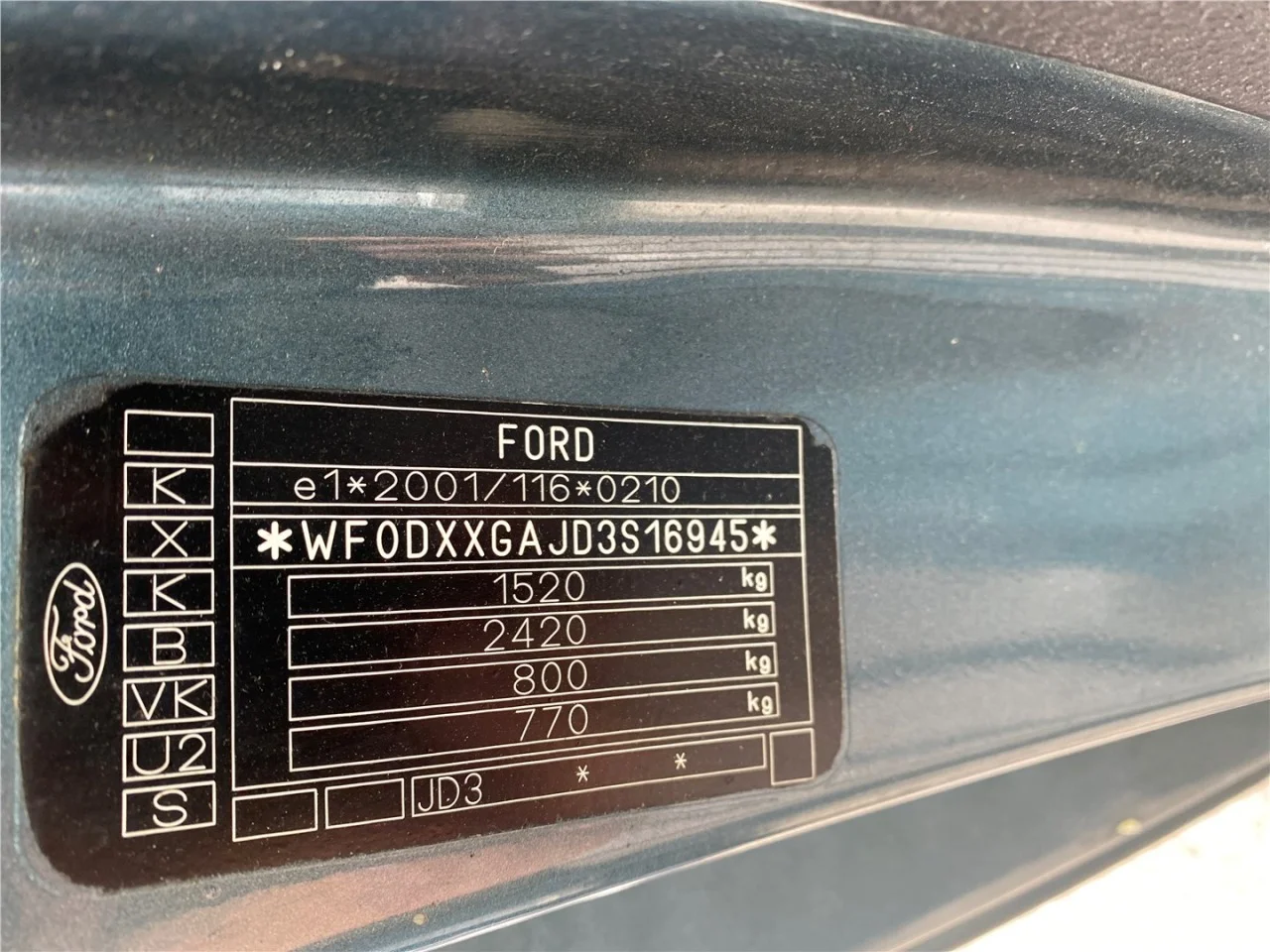 Продажа Ford Fiesta 1.3 (70Hp) (A9JA) FWD MT по запчастям