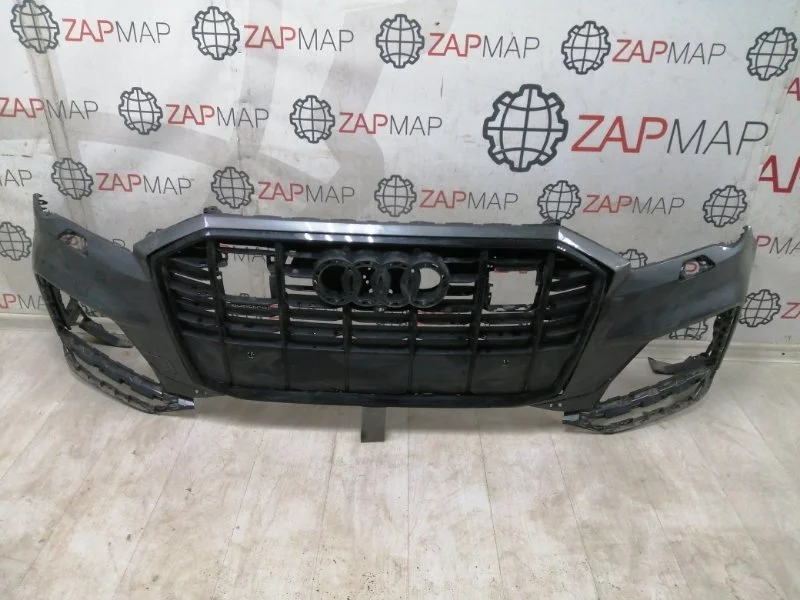 Бампер с решеткой радиатора Audi Q7 4M 2015-Нв