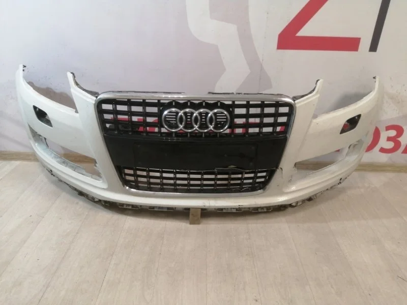 Бампер с решеткой радиатора Audi Q7 4L 2007-2015