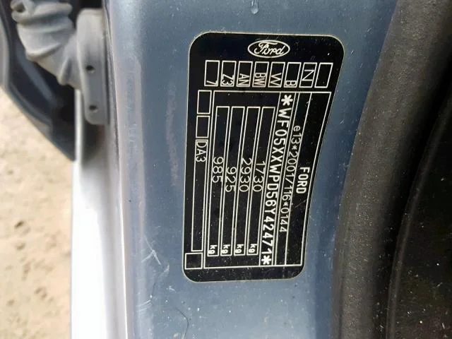 Продажа Ford Focus 1.6 (100Hp) (HWDA) FWD MT по запчастям