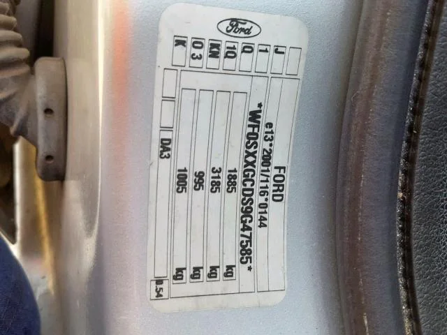 Продажа Ford Focus 1.6D (109Hp) (G8DF) FWD MT по запчастям