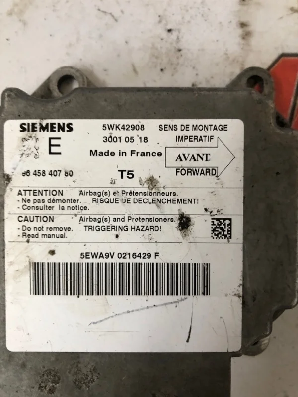 Блок управления air bag Peugeot 307 2005 3A/C
