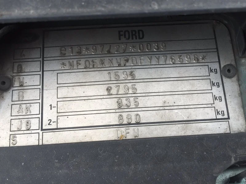 Продажа Ford Focus 1.8 (115Hp) (EYDJ) FWD MT по запчастям