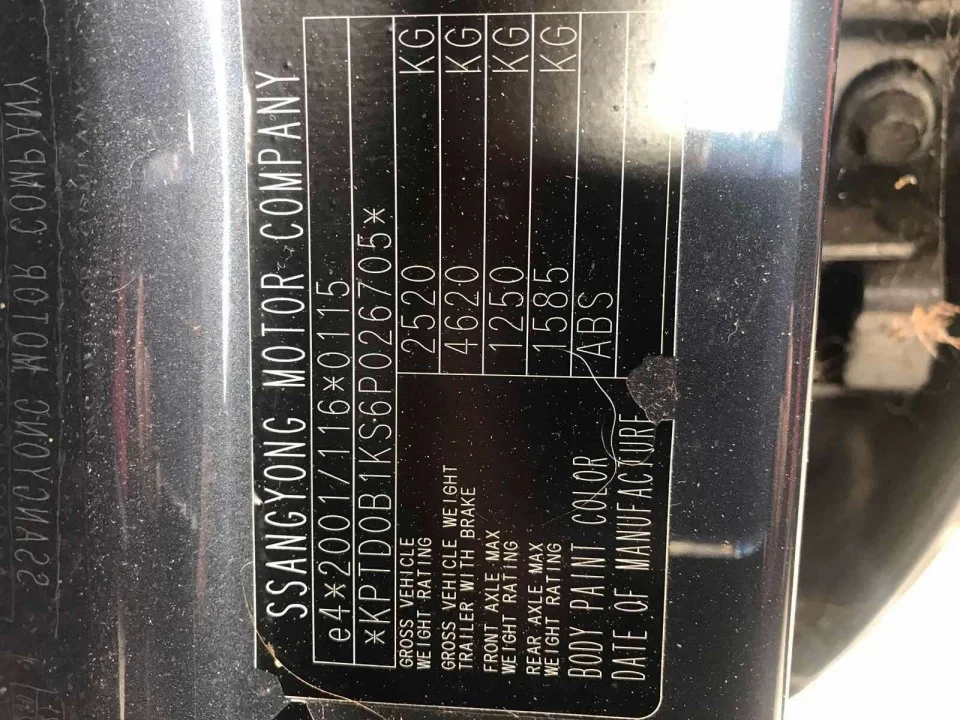 Продажа SsangYong Rexton 2.0D (149Hp) (D20DTR) 4WD AT по запчастям