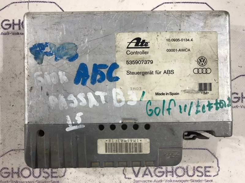 Блок управления abs Volkswagen Passat B3 1991