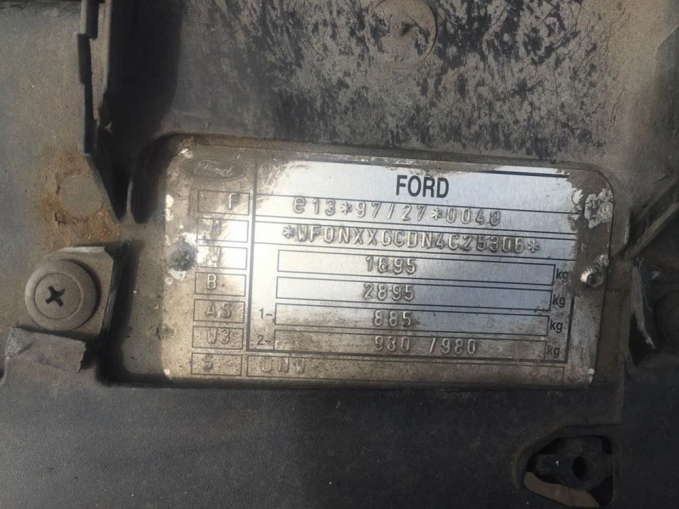 Продажа Ford Focus 1.8D (90Hp) (C9DB) FWD MT по запчастям