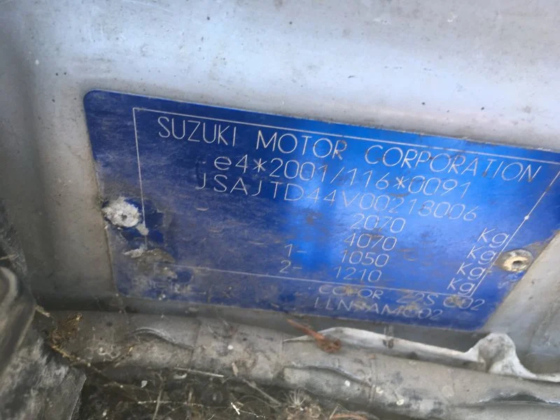 Продажа Suzuki Grand Vitara 1.9D (129Hp) (F9QB) 4WD MT по запчастям