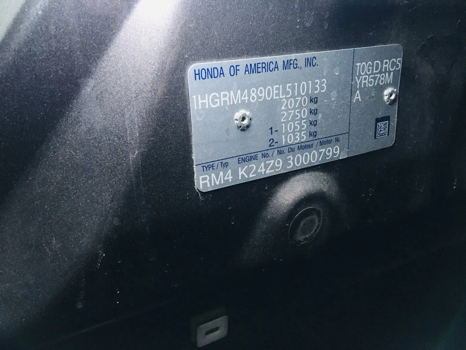 Продажа Honda CR-V 2.4 (190Hp) (K24Z7) FWD AT по запчастям