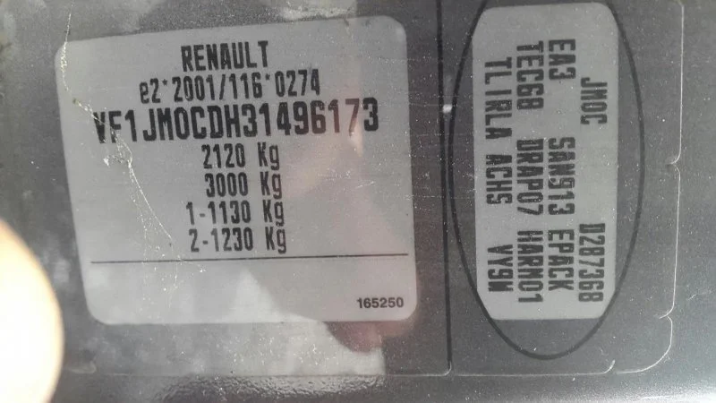 Продажа Renault Scenic 1.6 (115Hp) (K4M 813) FWD AT по запчастям
