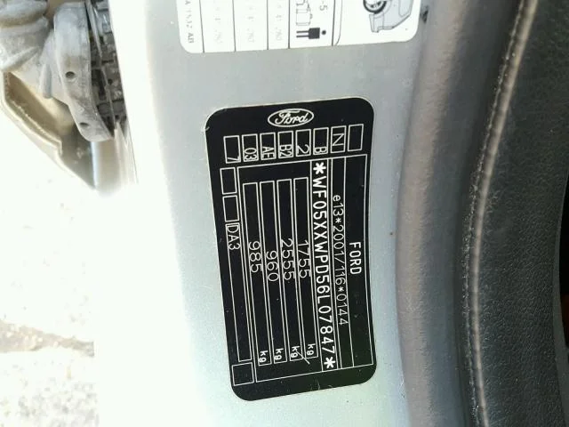 Продажа Ford Focus 1.6 (100Hp) (HWDA) FWD AT по запчастям