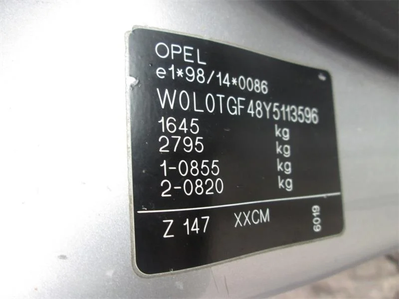 Продажа Opel Astra 1.6 (75Hp) (X16SZR) FWD MT по запчастям
