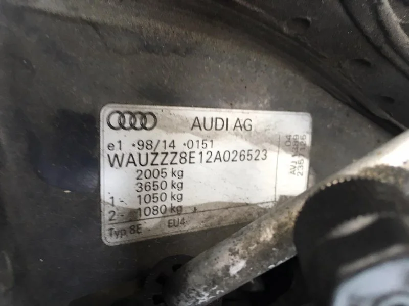 Продажа Audi A4 1.8 (150Hp) (AVJ) FWD MT по запчастям