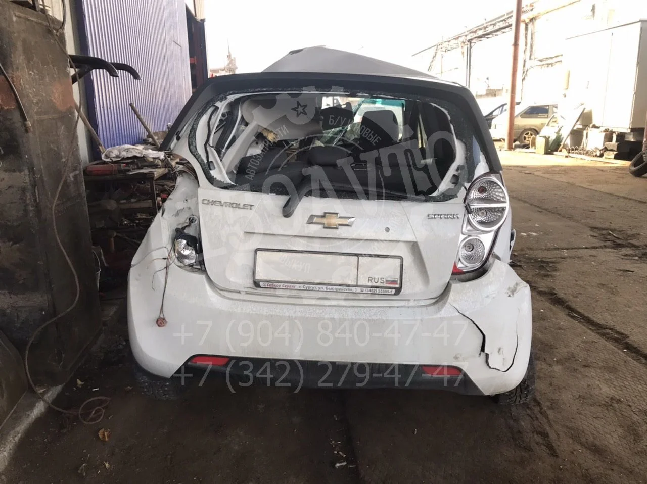 Продажа Chevrolet Spark 1.0 (68Hp) (B10D1) FWD AT по запчастям