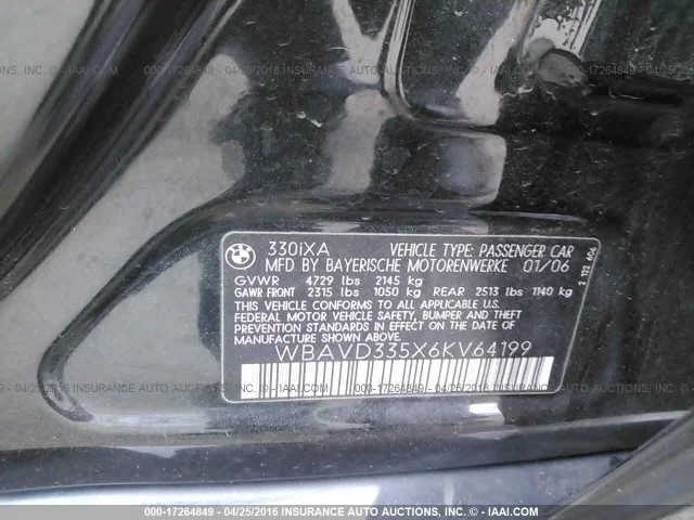 Продажа BMW 3er 3.0 (258Hp) (N52B30) RWD AT по запчастям