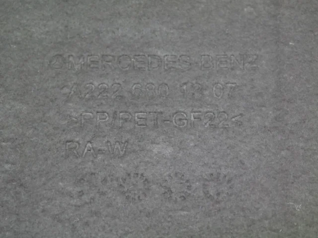 Защита днища для Mercedes-Benz S class W222 2013-2017 на фотографиях