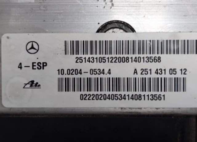 Блок ESP для Mercedes-Benz GL class X164 2006-2012 на фотографиях