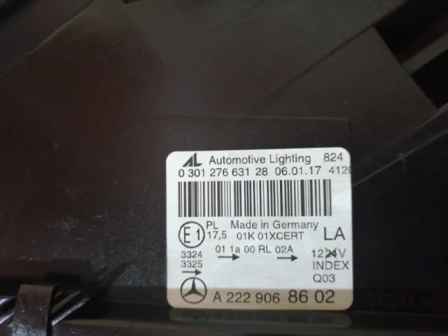 Фара ксенон левая для Mercedes-Benz S class C217 2014-2017 на фотографиях