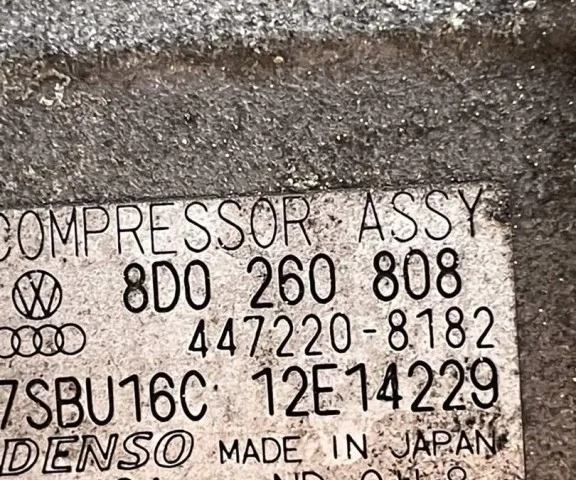 Компрессор кондиционера для Audi A4 B5 Avant 1994-2001 на фотографиях