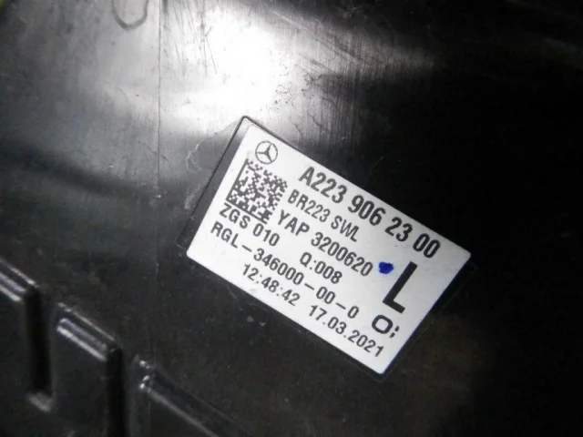 Фонарь левый для Mercedes-Benz S class W223 2021+ на фотографиях