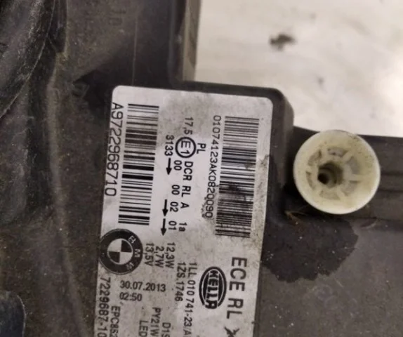 Фара левая для BMW 1er Ф20 2011-2015 на фотографиях