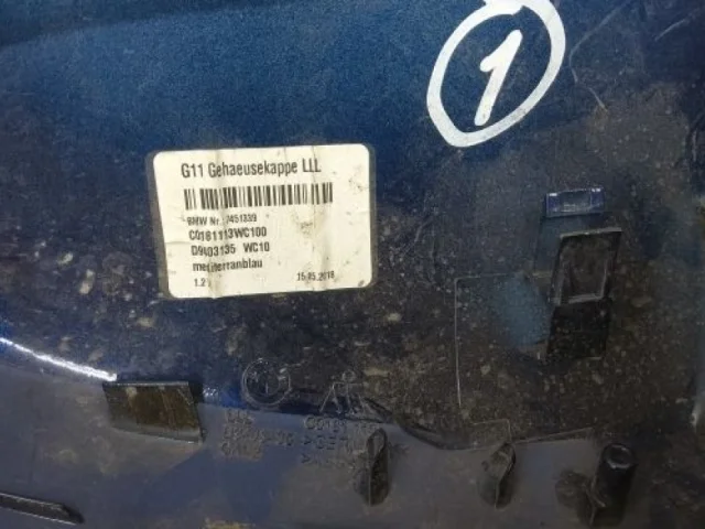 Накладка зеркала левого для BMW 5er G30 2016-2023 на фотографиях