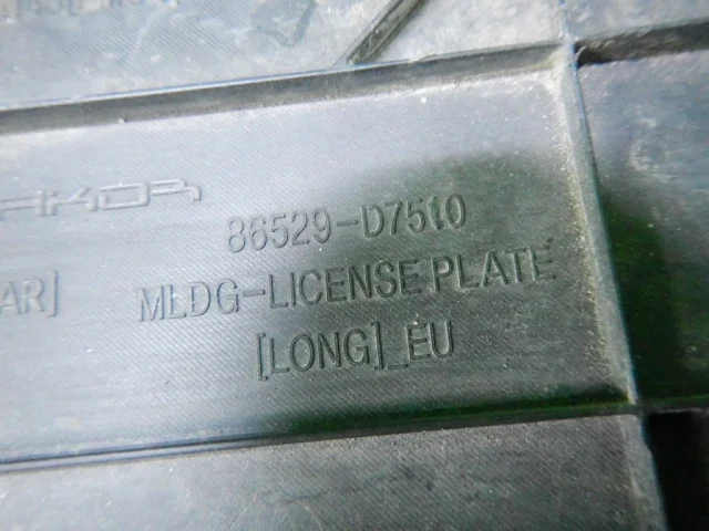 Накладка под номер для Hyundai Tucson TL rest 2018-2021 на фотографиях