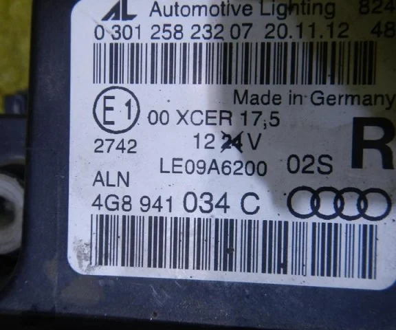 Фара правая для Audi A7 4G 2010-2014 на фотографиях