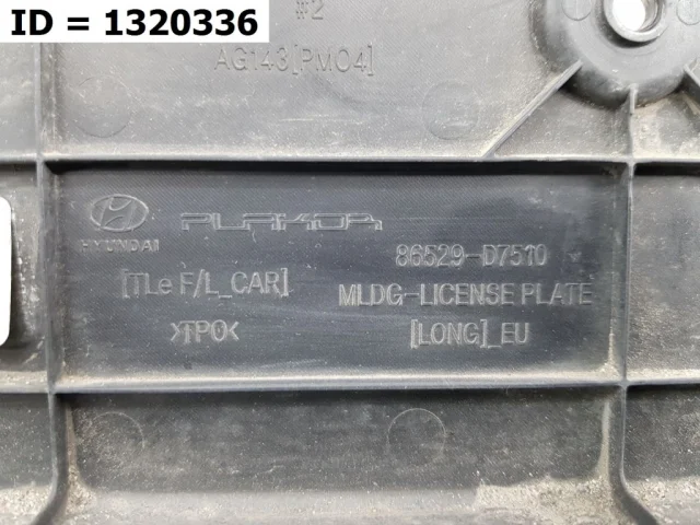 Накладка под номер для Hyundai Tucson TL rest 2018-2021 на фотографиях