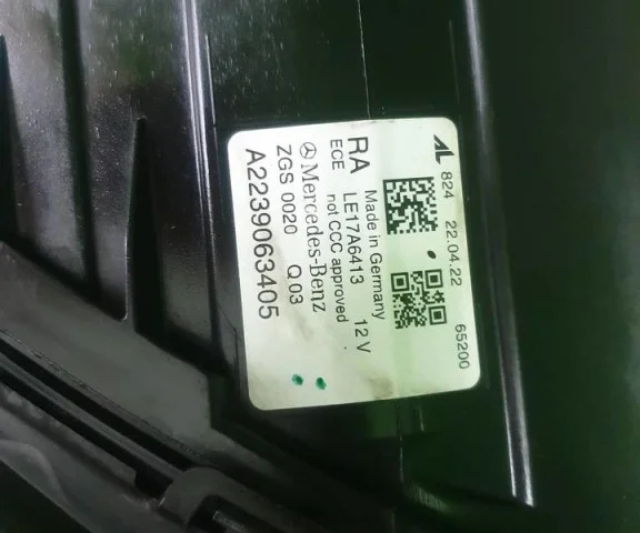 Фара правая для Mercedes-Benz S class W223 2021+ на фотографиях